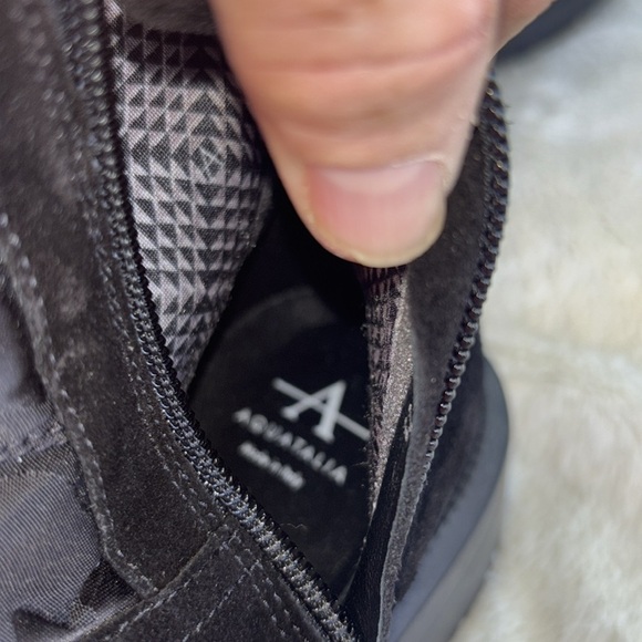 NWOT AQUATALIA LORI SIDE BLACK QUILT PUFFER WINTER SNOW SUEDE BOOT LEATHER Sz 5 - Picture 8 of 8